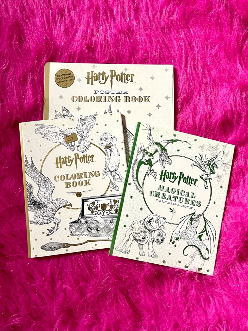 Harry Potter Coloring Books - poster, magical creatures